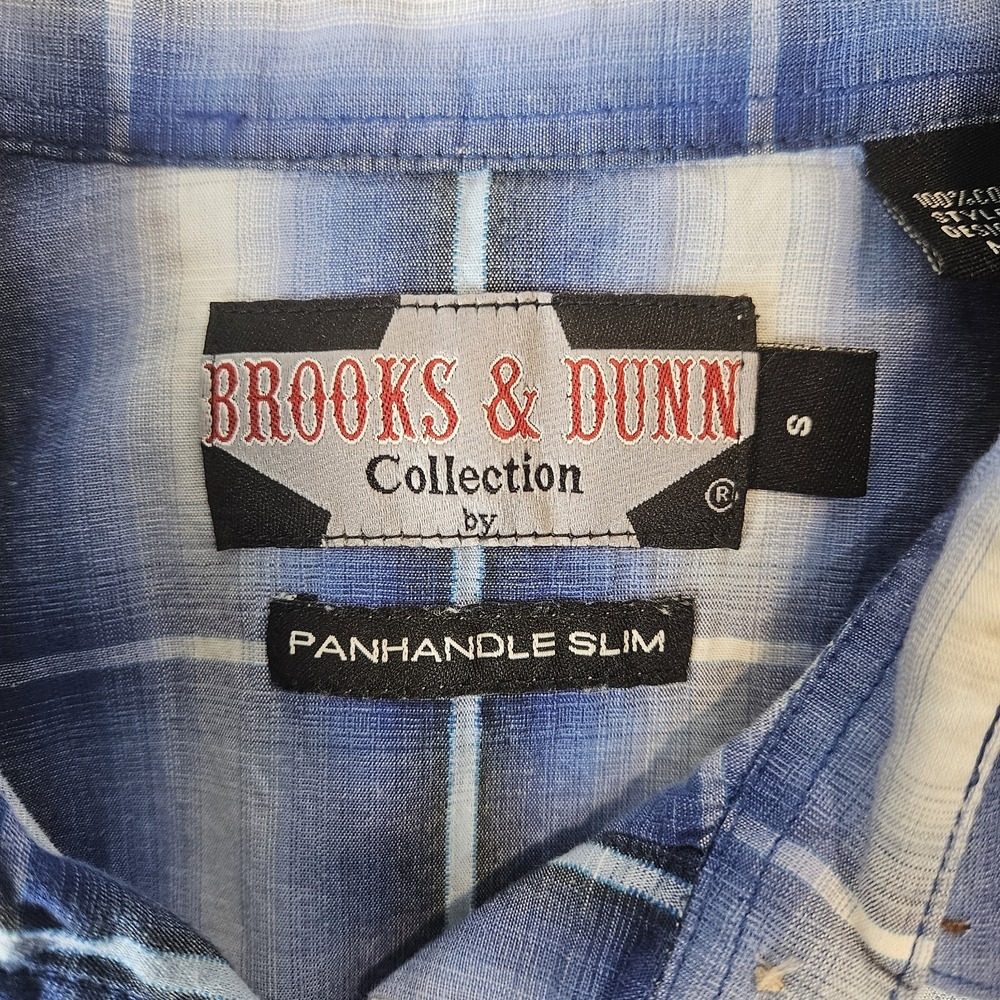 Brooks And Dunn By Panhandle Slim Womens Plaid Western Shirt Pearlsnap Sz Small - Picture 7 of 9